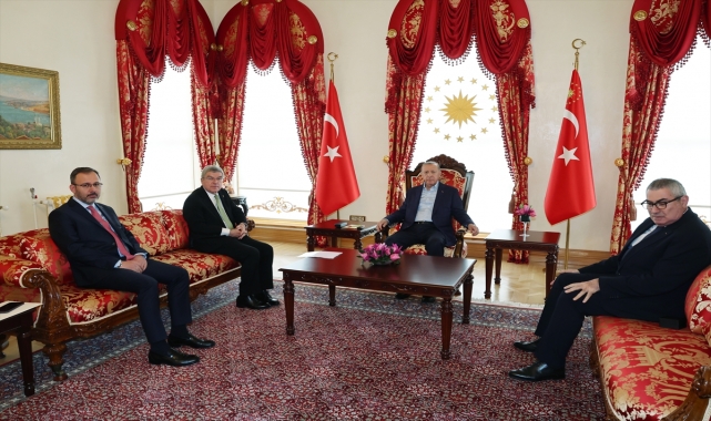 Cumhurbaşkanı Erdoğan, Uluslararası Olimpiyat Komitesi Başkanı Thomas Bach'ı kabul etti