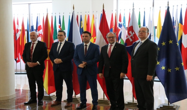 Avusturya, Çekya ve Slovakya Dışişleri Bakanları Kuzey Makedonya'yı ziyaret etti