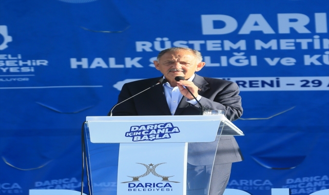 Bakan Özhaseki, Kocaeli'de temel atma törenlerine katıldı: