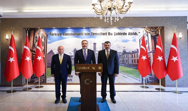 Dışişleri Bakanı Fidan Erzurum'da