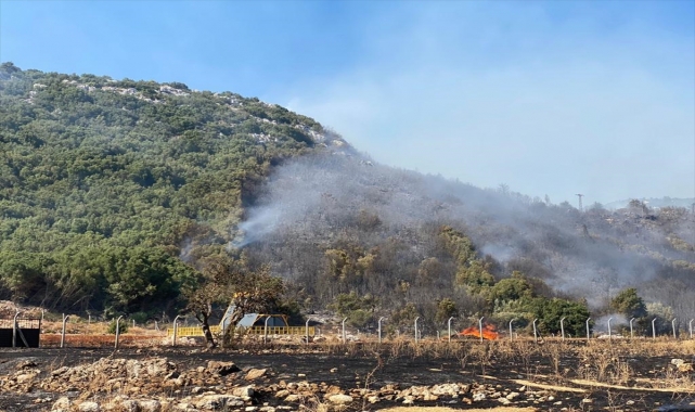 GÜNCELLEME - Antalya'nın Kaş ilçesinde makilik alanda çıkan yangın kontrol altına alındı