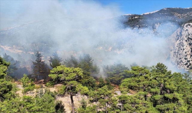 GÜNCELLEME - Antalya'nın Kaş ilçesinde çıkan orman yangını söndürüldü