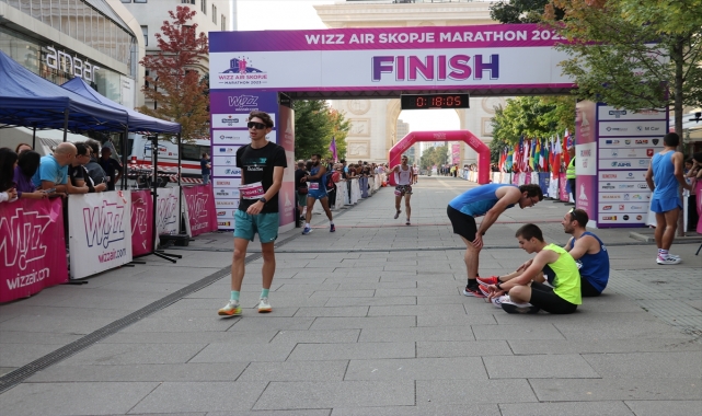 Kuzey Makedonya'da 19. Üsküp Maratonu düzenlendi