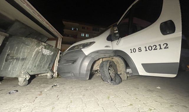 Balıkesir'den çaldığı servis aracını Bursa'da bırakıp kaçan şüpheli yakalandı