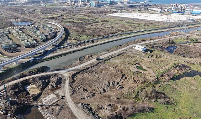 Samsun Yeni OSB'de taşkın kontrol çalışmaları