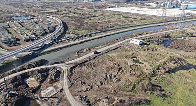 Samsun Yeni OSB'de taşkın kontrol çalışmaları