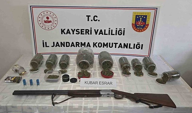 Kayseri'de 915 gram uyuşturucu madde ele geçirildi