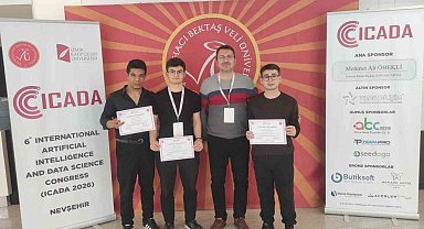 Denizli'nin meslek liseli gençleri uluslararası kongrede makale sundu