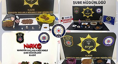 Elazığ'da uyuşturucu operasyonu: 30 tutuklama