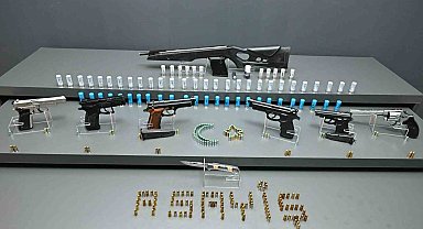 Kırşehir'de şok uygulamada silah ele geçirildi