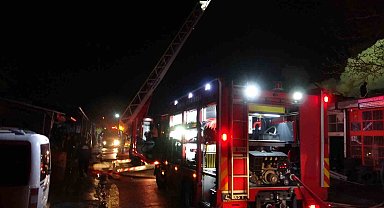 Konya'da iş yerinde yangın: 2 yaralı