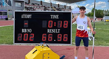 Adil Sani Konukoğlu Spor Lisesi öğrencisi cirit atmada Türkiye şampiyonu oldu