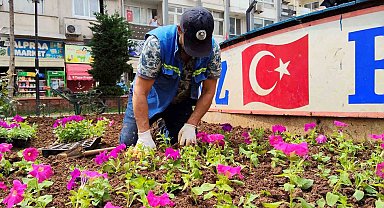 Akdeniz'de parklar bahara hazır: 50 bin çiçek toprakla buluşacak