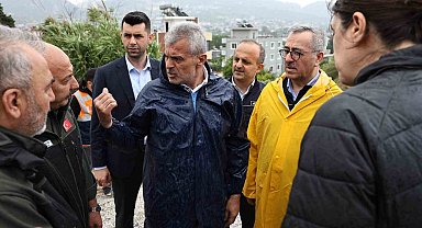Başkan Öntürk, yağıştan etkilenen bölgelerde incelemelerde bulundu