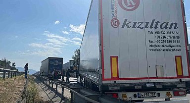 Bilecik'te iki tır çarpıştı: 1 yaralı