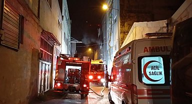 Bursa'da tekstil atölyesinde korkutan yangın