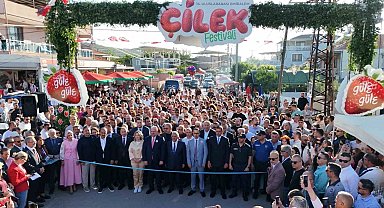Çilek tadında festival, milyonu aşkın misafir ağırladı