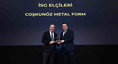 Coşkunöz Metal Form, İSG Elçileri Kategorisinde ödül aldı
