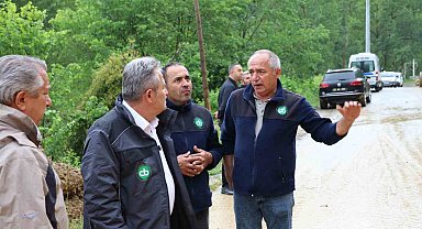 Cumayeri Belediyesi ekipleri sahada