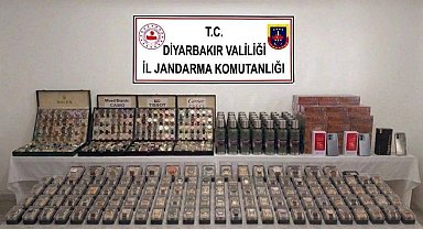 Diyarbakır'da çok sayıda gümrük kaçağı ürün ele geçirildi