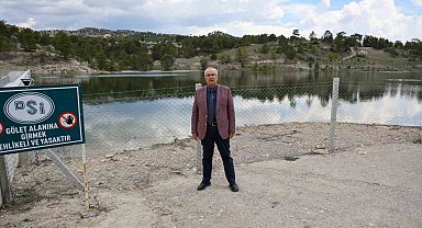 Dolup taşan gölet Çameli'ne bereket getirdi
