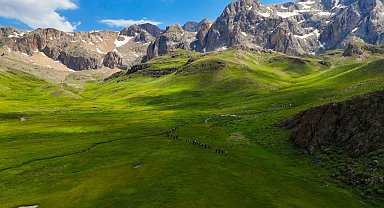 Erzincan'da 2 bin 500 rakımdaki yayla hayran bırakıyor
