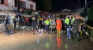 Havza'da eğitime sel arası