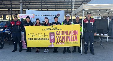 Jandarma'dan KADES ve kadına şiddet bilgilendirmesi yapıldı