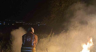 Kırıkhan'da bahçe yangını
