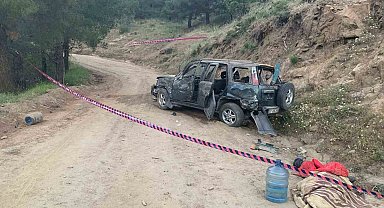 Kontrolden çıkan cip uçurumdan yuvarlandı: 1 ölü 2 ağır yaralı