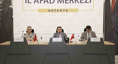 Kütahya'da afet hazırlıkları masaya yatırıldı