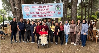 Sarıgöl Devlet Hastanesi personeli piknikte moral depoladı
