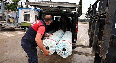 Seraları zarar gören üreticilere destek