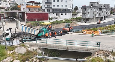 Silifke'de yollar sıcak asfaltla yenilendi
