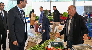 Vali Kartal, Sigorta Semt Pazarını ziyaret etti