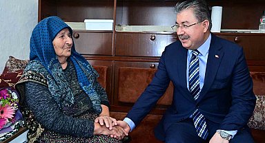 Vali Yılmaz'dan Ayşe teyzeye anlamlı ziyaret