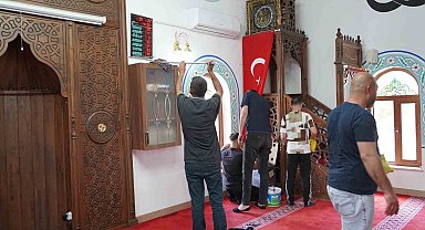 Yunusemre'de camiler bayram namazına hazırlanıyor
