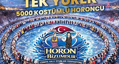 Zonguldak'tan Guinnes rekoruna büyük destek; 5 bin kişi aynı anda horon tepecek