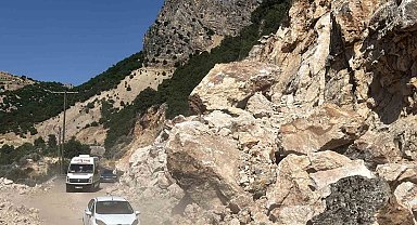 Adıyaman- Çelikhan Karayolunda heyelan