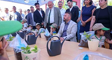 Arnavutköy'de çocukları doğayla buluşturan "Bitkim bana emanet" projesini hayata geçirildi