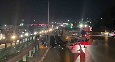 Arnavutköy'de zincirleme kaza: 1 yaralı