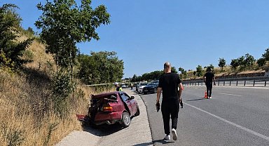 Balıkesir'de feci kazada sürücü hayatını kaybetti