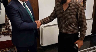 Başkan Arslan'dan "Çırak" dizisi setine ziyaret