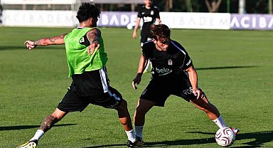 Beşiktaş, günü çift antrenmanla tamamladı