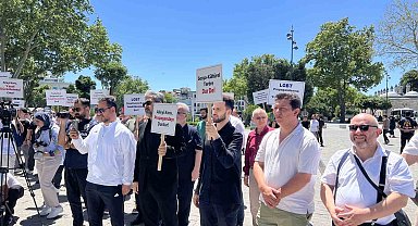 Beyazıt Meydanı'nda kruvaziyer gemisi protesto edildi