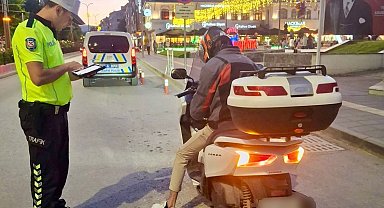 Bilecik'te 280 motosiklet sürücüsü denetlendi