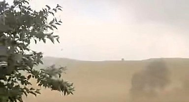 Bingöl'de şiddetli fırtına kameralara yansıdı