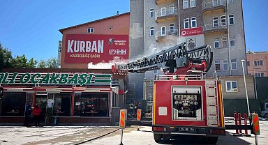 Burdur'da baca yangını