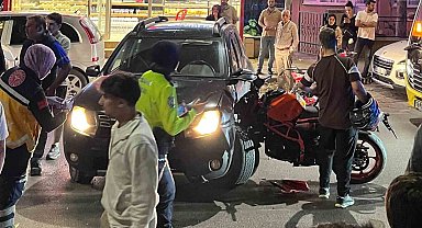 Bursa'da motosiklet ile otomobil çarpıştı: 1 yaralı