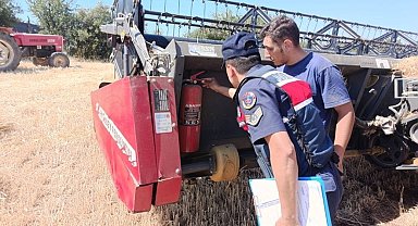 Çanakkale'de orman yangınlarına karşı Jandarma'dan denetim
